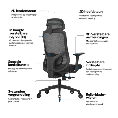 ErgoBalance OS230 - Ergonomische Bureaustoel